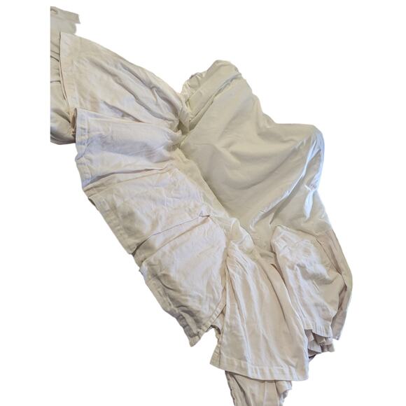 SOUTHERN LIVING! LUXE CREAM COTTON PEBBLY TEXTURED COTTON BEDSKIRT, SZ KG - Picture 3 of 9